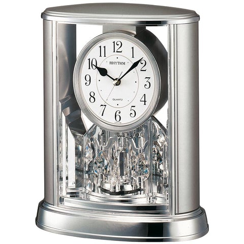 Horloge à poser chrome