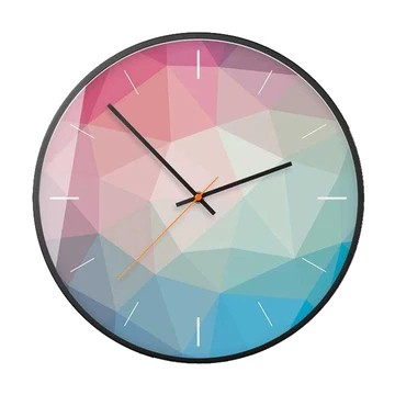 Horloge murale moderne design multicolore