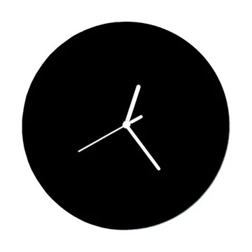 Horloge murale moderne noire silencieuse