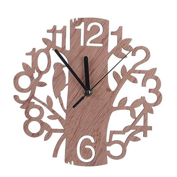 Horloge murale en bois originale silencieuse