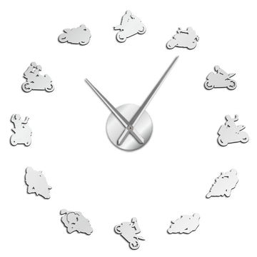 Horloge stickers Grand prix moto