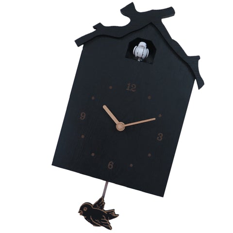 Horloge coucou savoyarde noire