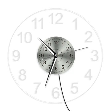 Horloge murale chiffres arabes rétroéclairée