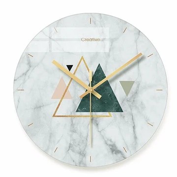horloge murale design en verre
