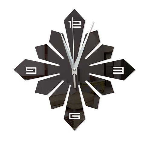 horloge murale géante effet miroir 