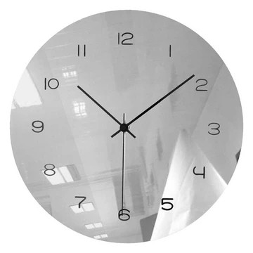 Horloge murale miroir