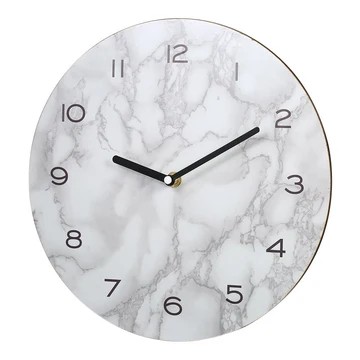 Horloge murale effet marbre