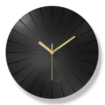 horloge murale moderne noire