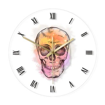 Horloge murale crane multicolore rétroéclairée