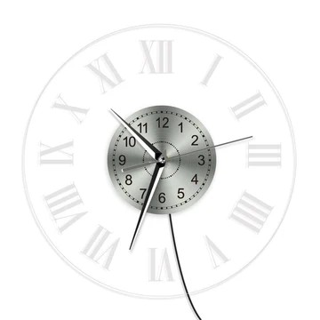 Horloge murale chiffres romains rétroéclairée
