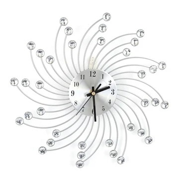 Horloge murale originale design argent
