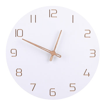 horloge murale en bois blanc