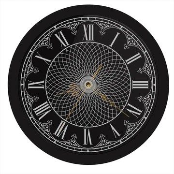 Horloge murale mandala rétroéclairée
