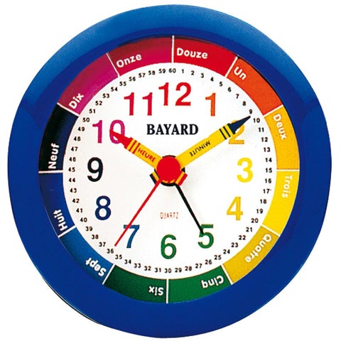 Réveil matin éducatif bleu