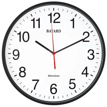 horloge moderne et chic noir