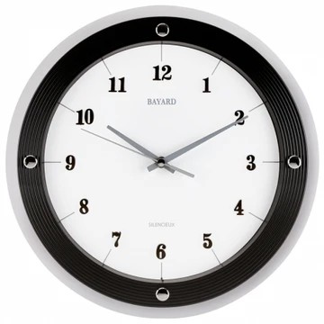 Horloge moderne verre noir
