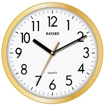Horloge design moderne or